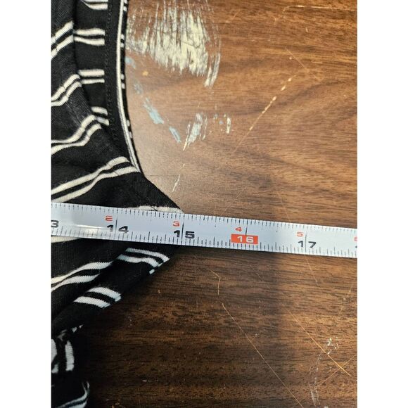 Isabel Black Striped Maternity Dress Size Medium - Picture 8 of 9